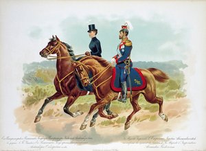 Zar Nikolaus II. von Russland in der Uniform des Leibgarderegiments Ihrer Majestät, 1896 von Unbekannt