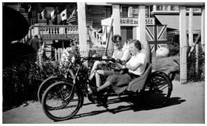 Zweisitziges Dreirad, Zeebrugge, Belgien, 1936
