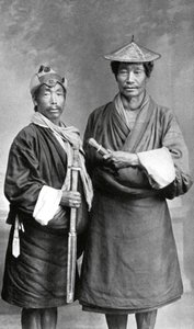 Zwei Männer aus Sikkim, ca. 1910