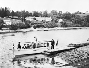 Vereinigtes Königreich: Ein Blick auf den Fluss Fal. Feock, Cornwall von Unbekannt