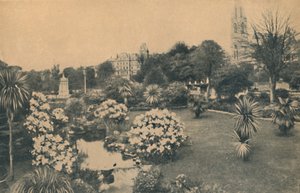 Obere Lustgärten zur Rhododendronzeit, 1929 von Unbekannt