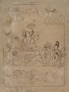 Varaha triumphierend, spätes 18. Jahrhundert
