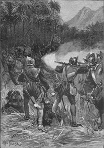 Vasco Nunez De Balboa kämpft sich zu den Kordilleren durch, ca. 1513, 1908
