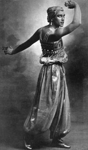 Vaslav Nijinsky, russischer Balletttänzer und Choreograf von Unbekannt