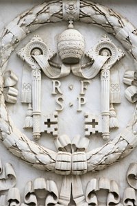 Wappen des Vatikans, Rom, Italien