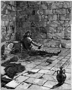 Vercingetorix im Tullianum in Rom eingesperrt, 52-46 v. Chr., 1882-1884