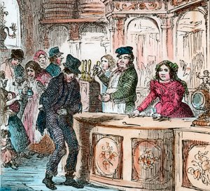 Viktorianisches Gin-Haus, späte 19. oder frühe 20. Jahrhundert von Unbekannt