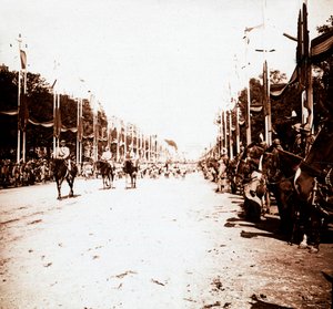 Siegesparade, Paris, Frankreich, ca. 1918-1919