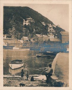 Blick vom Hafen - Polperro