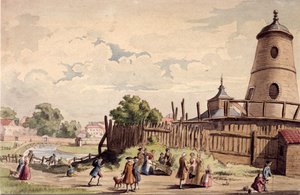 Ansicht von New River Head, Finsbury, London, ca. 1750