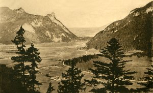Ansicht von Oberammergau, um 1922