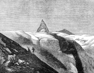 Blick auf das Matterhorn, späte 19. Jahrhundert