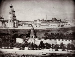Blick auf den Moskauer Kreml, Russland, ca. 1870-1875