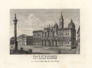 Blick auf die Piazza e Basilica di Santa Maria Maggiore, Rom