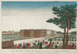 Ansicht des Königspalastes von Hampton Court, 18. Jahrhundert von Unbekannt
