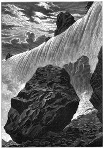 Blick auf die Niagarafälle, 1877 von Unbekannt