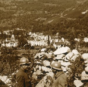 Blick auf die Linien, Metzeral, Nordfrankreich von Unbekannt