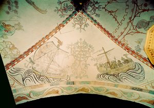 Wikingerschiff mit Drachenbug, 14. Jahrhundert