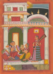 Vilaval Ragini: Folio aus einer Ragamala-Serie, ca. 1680 von Unbekannt