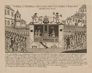 Vorstellung der Kopf-Maschine zu Paris von Unbekannt