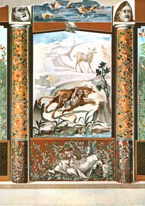 Wanddekoration, Pompeji, Italien, 1928 von Unbekannt