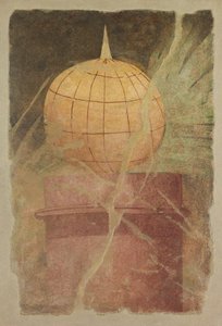 Wandmalereifragment aus dem Peristyl der Villa von P. Fannius Synistor, ca. 50-40 v. Chr. von Unbekannt