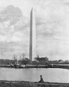 Washington Monument, Washington DC, USA, um 1900