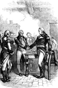 Washington verabschiedet sich von seinen alten Kameraden, 1783