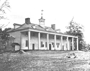 Washingtons Heim, Mount Vernon, Virginia, USA, um 1900 von Unbekannt