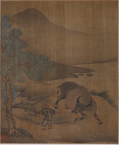 Wasserbüffel und Hirtenjunge, möglicherweise Ming-Dynastie, 1368-1644 von Unbekannt