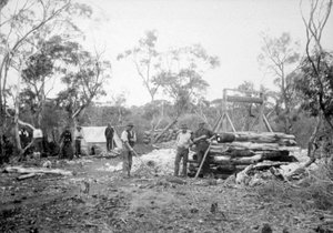 Wasserfall-Goldmine, Boorara, Kalgoorlie, Westaustralien von Unbekannt