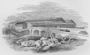 Waterloo Bahnhof, wie er beim ersten Bau aussah