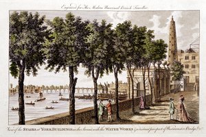 Wasserwerke an den York Buildings, Strand, die London mit Wasser aus der Themse versorgen, 1790 von Unbekannt