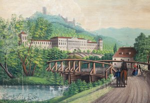 Schloss Weilburg bei Baden, Mitte des 19. Jahrhunderts von Unbekannt