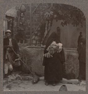 Brunnen bei Peters Haus, Jaffa, um 1900 von Unbekannt