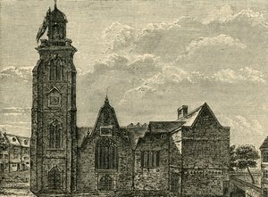 Westansicht der alten Kirche von St. Martins-in-the-Fields, abgerissen 1721, 1881