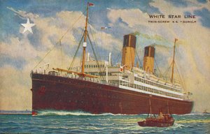 White Star Line. Twin-Screw S.S. Doric, ca. 1920er Jahre