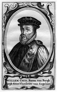 Willem Cecil, 1. Baron Burghley, englischer Staatsmann des 16. Jahrhunderts von Unbekannt