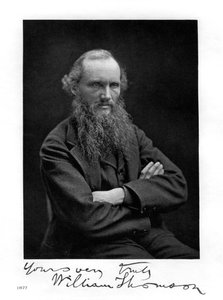 William Thomson, Lord Kelvin, irisch-schottischer Mathematiker, Physiker und Ingenieur, 1877 von Unbekannt