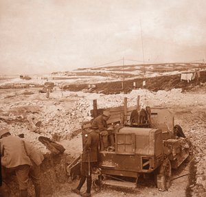 Winde für Sperrballon, Genicourt, Nordfrankreich, um 1914-1918 von Unbekannt