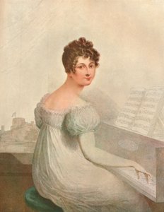 Windsor Castle, 1821. Georgina Quentin, Geliebte von König George IV 1762-1830, 1911 von Unbekannt