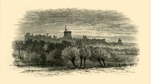 Schloss Windsor von der Provosts Lodge in Eton, 1911 von Unbekannt