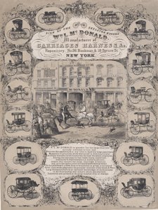 Wm. L. McDonald, Hersteller von Kutschengeschirr & Co. Repository, Nr. 26 Beekman & 1..., 1852-86 von Unbekannt