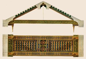 Holzdecke im Kirchenschiff der Kathedrale von Monreale, Palermo, Sizilien, Italien, 1928