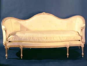 Adam Stil Sofa, ca. 1780 (vergoldetes Holz)