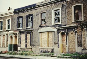 Zugemauerte Häuser, Camberwell, 1967