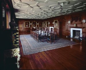 Drumlanrig Castle: Speisesaal mit einem Porträt von William, 1. Herzog von Queensberry von Unbekannt Unbekannt