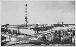 Ausstellungshallen und Sendeturm, Charlottenburg, Berlin, ca. 1930 von Unbekannt Unbekannt