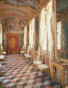 Galerie der Spiegel mit Fresken von Lorenzo de Ferrari, Palazzo Spinola, Genua, Italien von Unbekannt Unbekannt