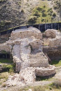 Tor, Barbakane und Teil der Stadtmauern, Los Millares, nahe Santa Fe Mondujar